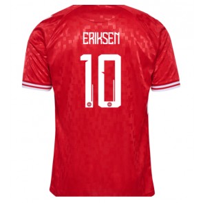 Dánsko Christian Eriksen #10 Domácí Dres ME 2024 Krátký Rukáv